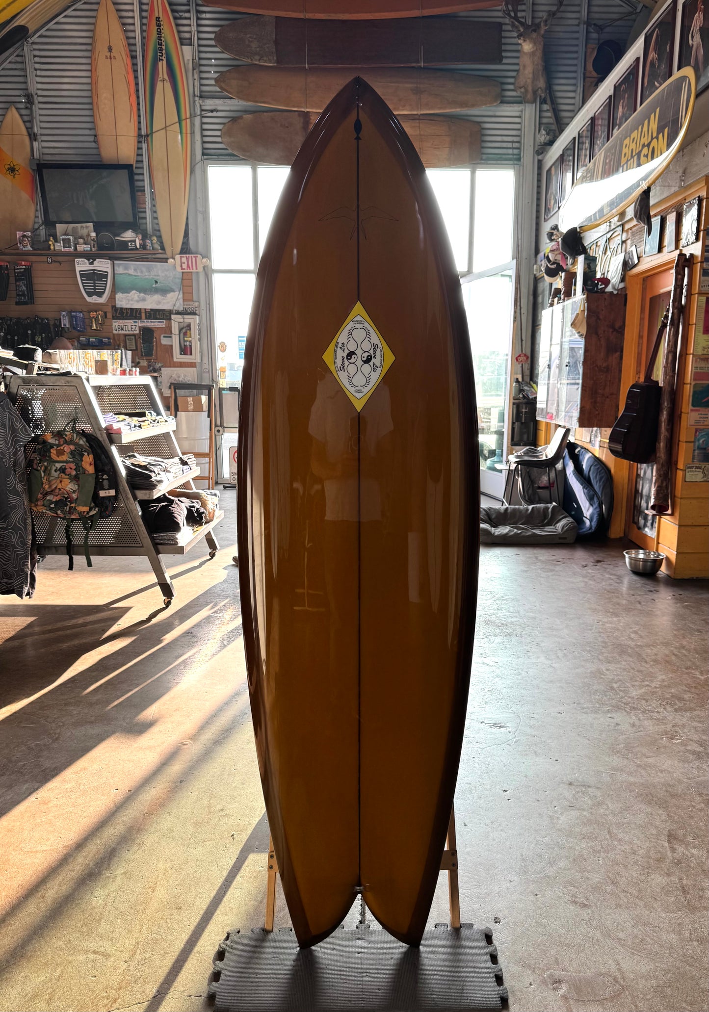 Steve Lis Fish - 6’0” Root Beer Resin Tint Gloss & Polish