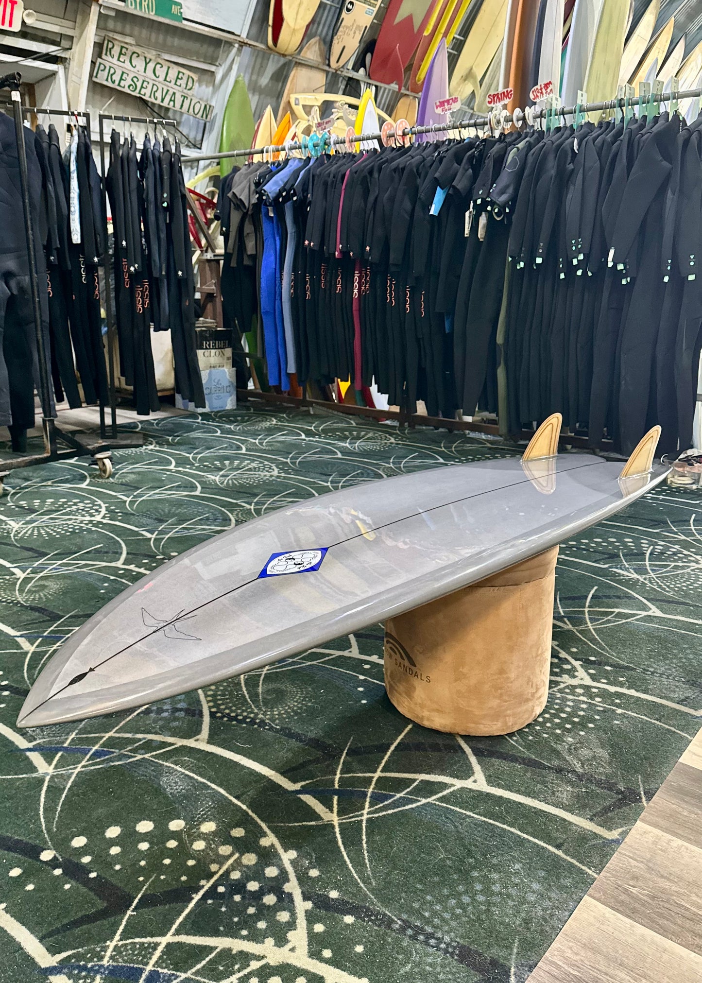 Steve Lis Designs Fish - 6'2" Dolphin Grey Gloss & Polish