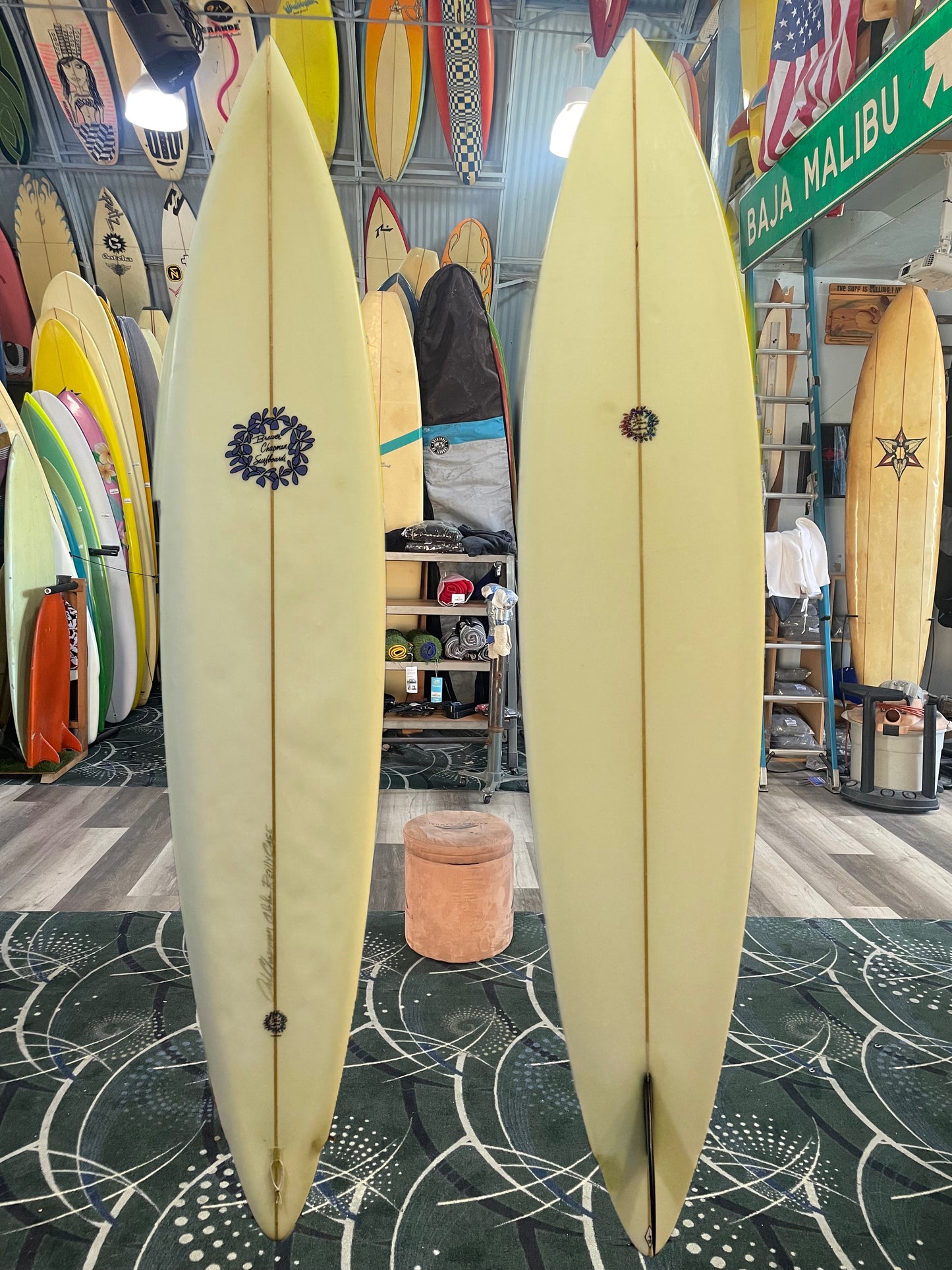 8'4 BREWER CHAPMAN SINGLE FIN - PIN - CLEAR - WINGER