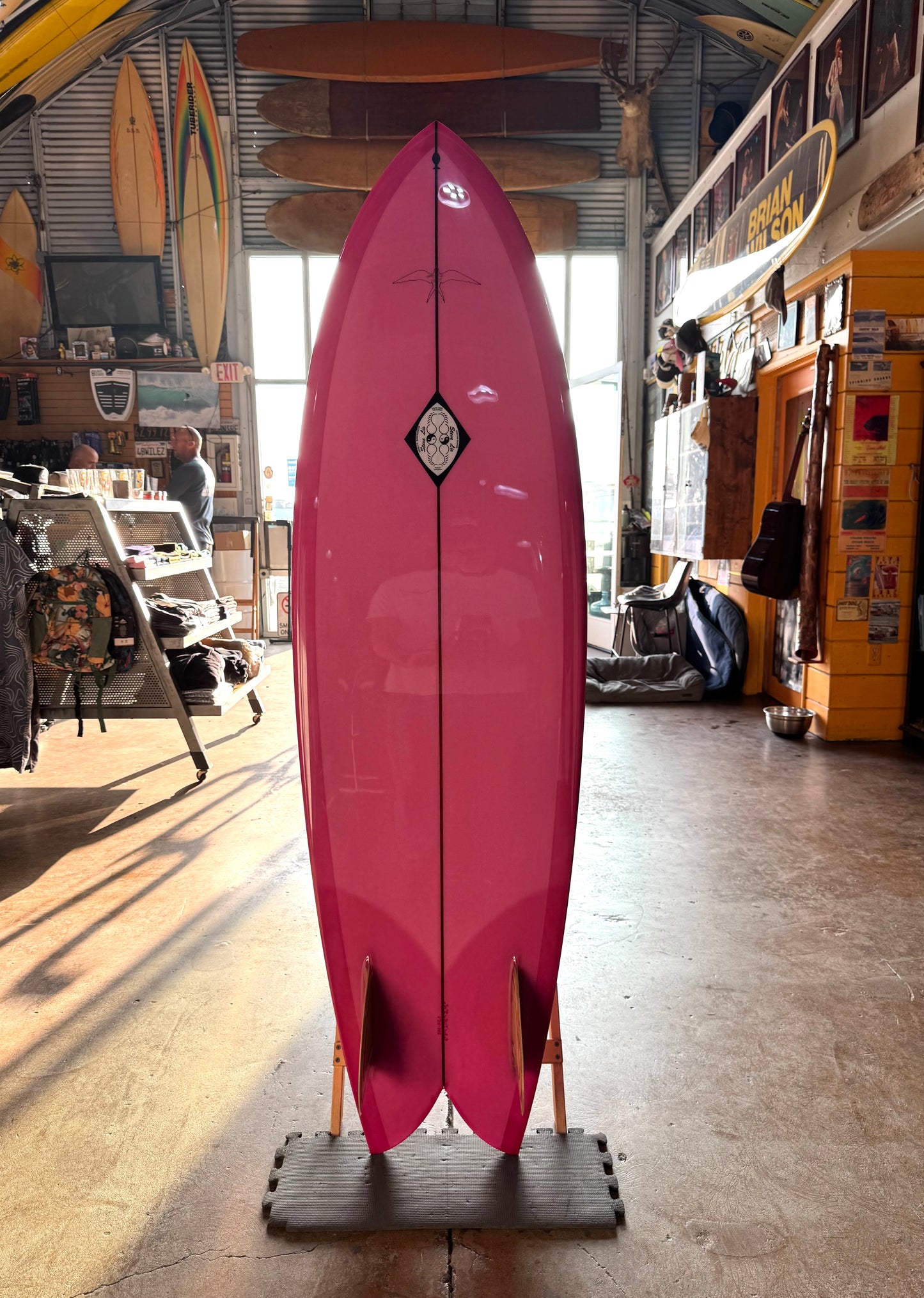 Steve Lis Fish - 6’4” Pink Resin Tint Gloss & Polish