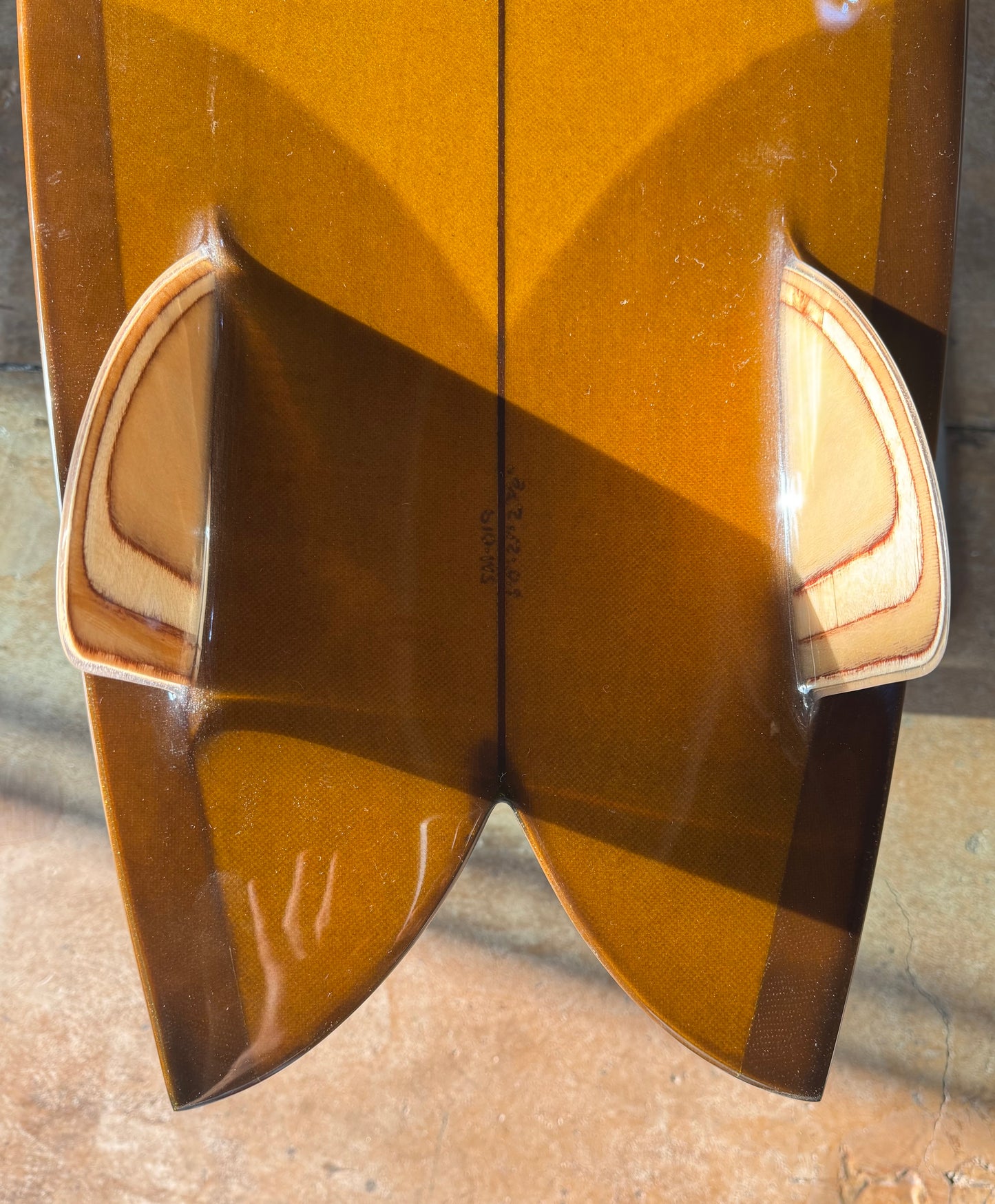 Steve Lis Fish - 6’0” Root Beer Resin Tint Gloss & Polish
