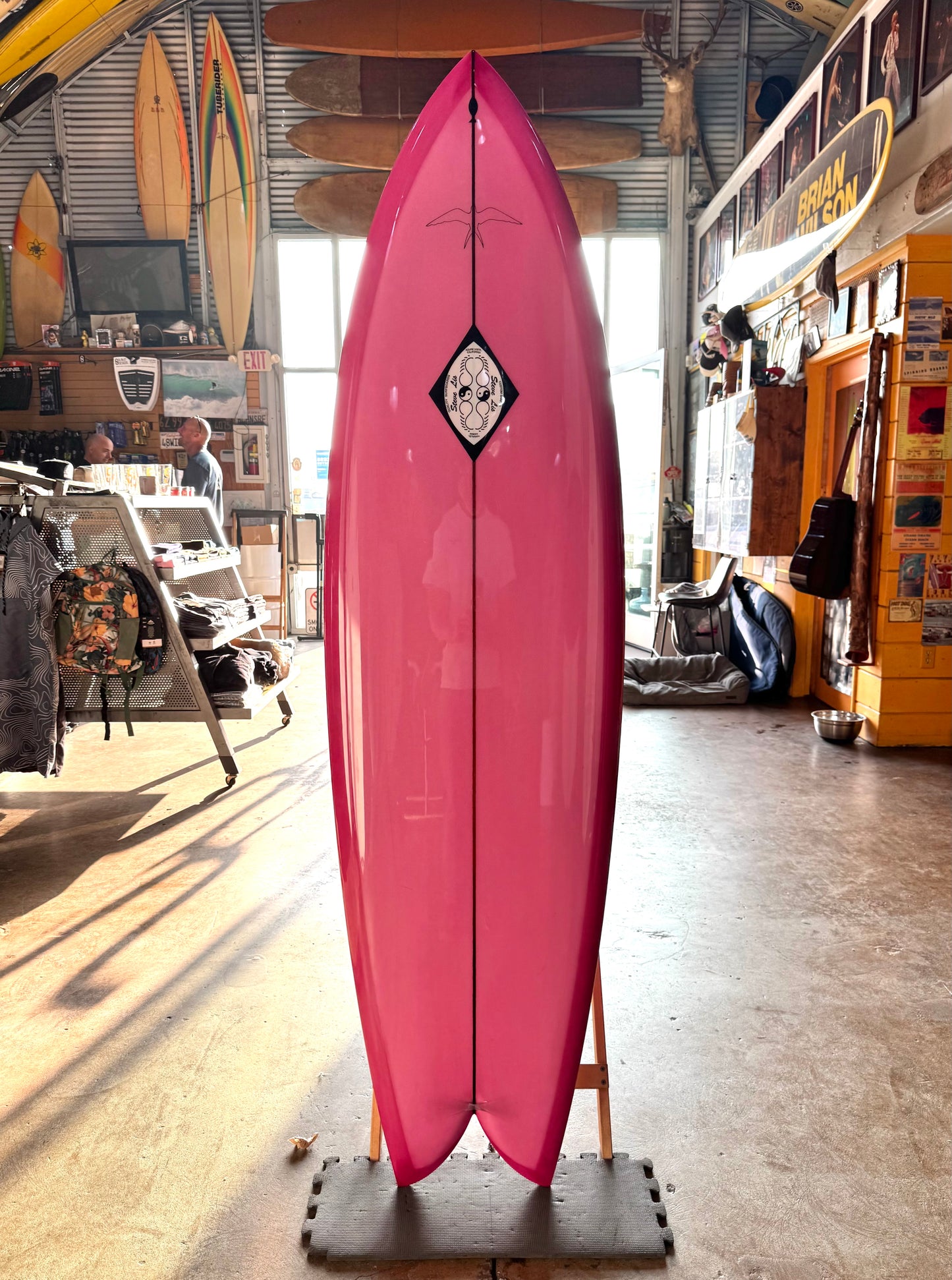 Steve Lis Fish - 6’4” Pink Resin Tint Gloss & Polish