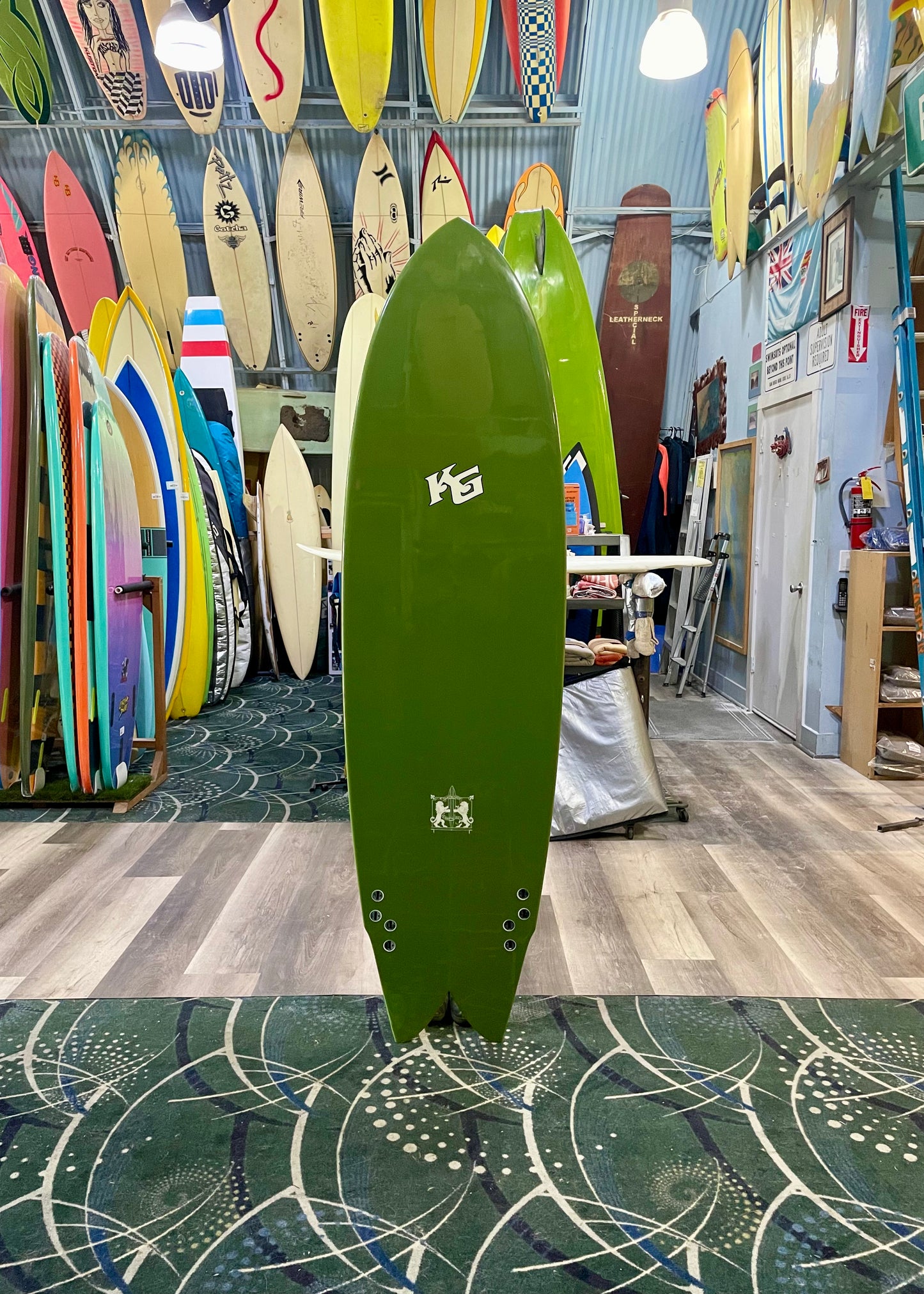 USED 6'10 Larry Mabile Twinzer Fish (Kane Garden)