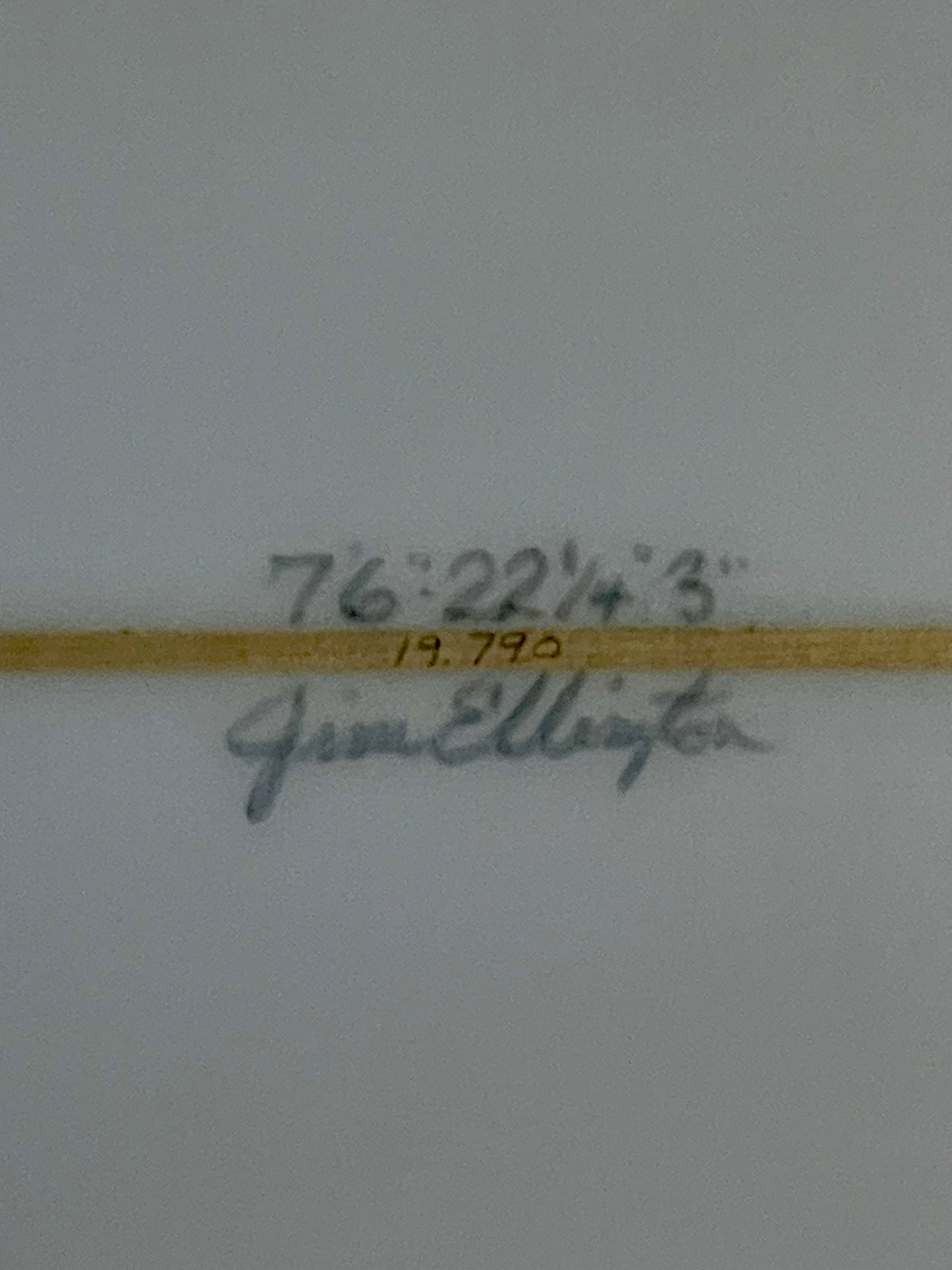 ELLINGTON - MISSING LINK : 7'6 ICE BLUE RESIN TINT