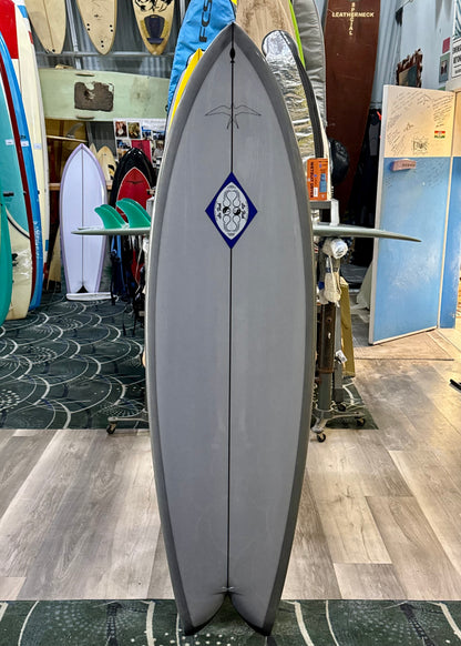 Steve Lis Designs Fish - 6'2" Dolphin Grey Gloss & Polish