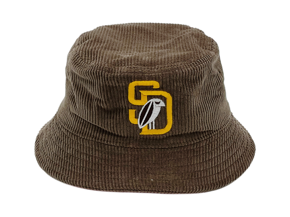 Lovely Bird Wavy Brim Suede Bucket Hat - Dark Brown SD Bird Corduroy Bucket Hat – Bird main image 2