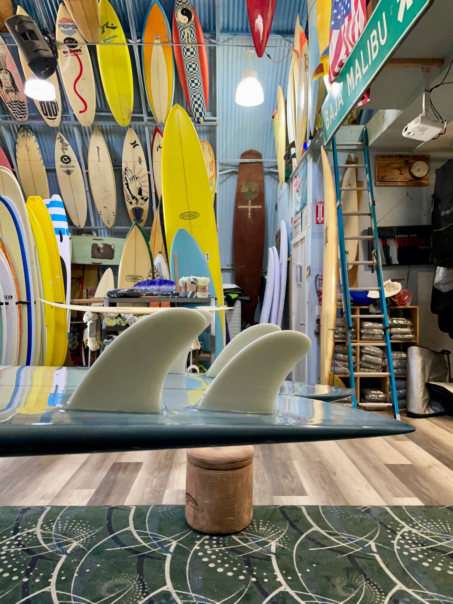 Steve Lis Designs Quad Fish - 5'10 Cool Grey Tint Gloss & Polish