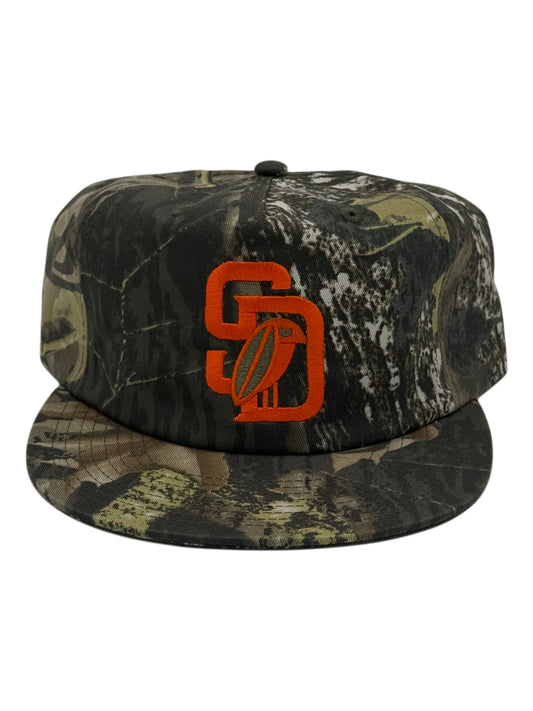 SD Bird CAMO Snapback Unconstructed Hat