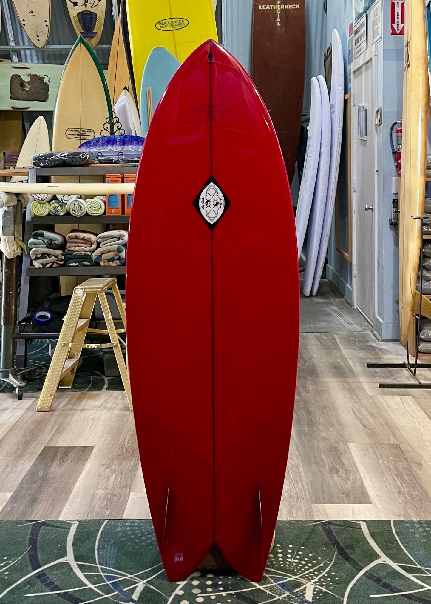 Steve Lis Designs Fish - 5'6" Red Tint Gloss & Polish