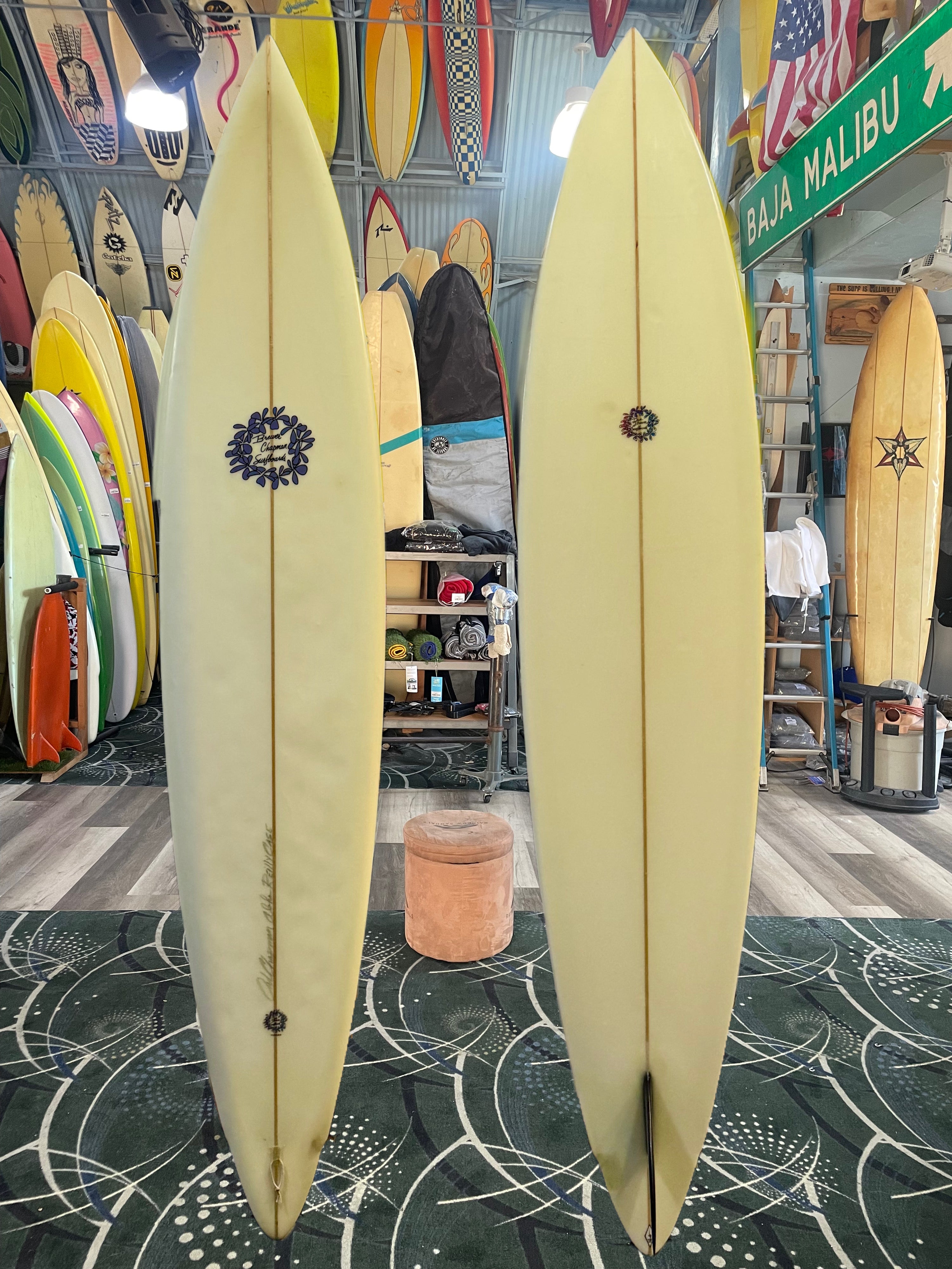 Brewer Chapman surfboard ロングボード　サーフボード 8'4 BREWER CHAPMAN SINGLE FIN - PIN - CLEAR - WINGER – Bird's Surf