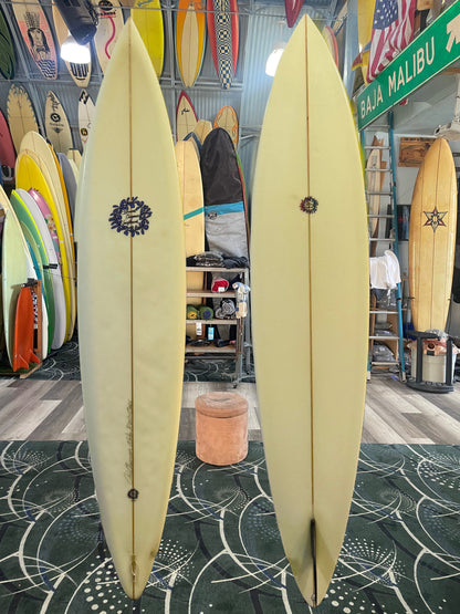 8'4 BREWER CHAPMAN SINGLE FIN - PIN - CLEAR - WINGER