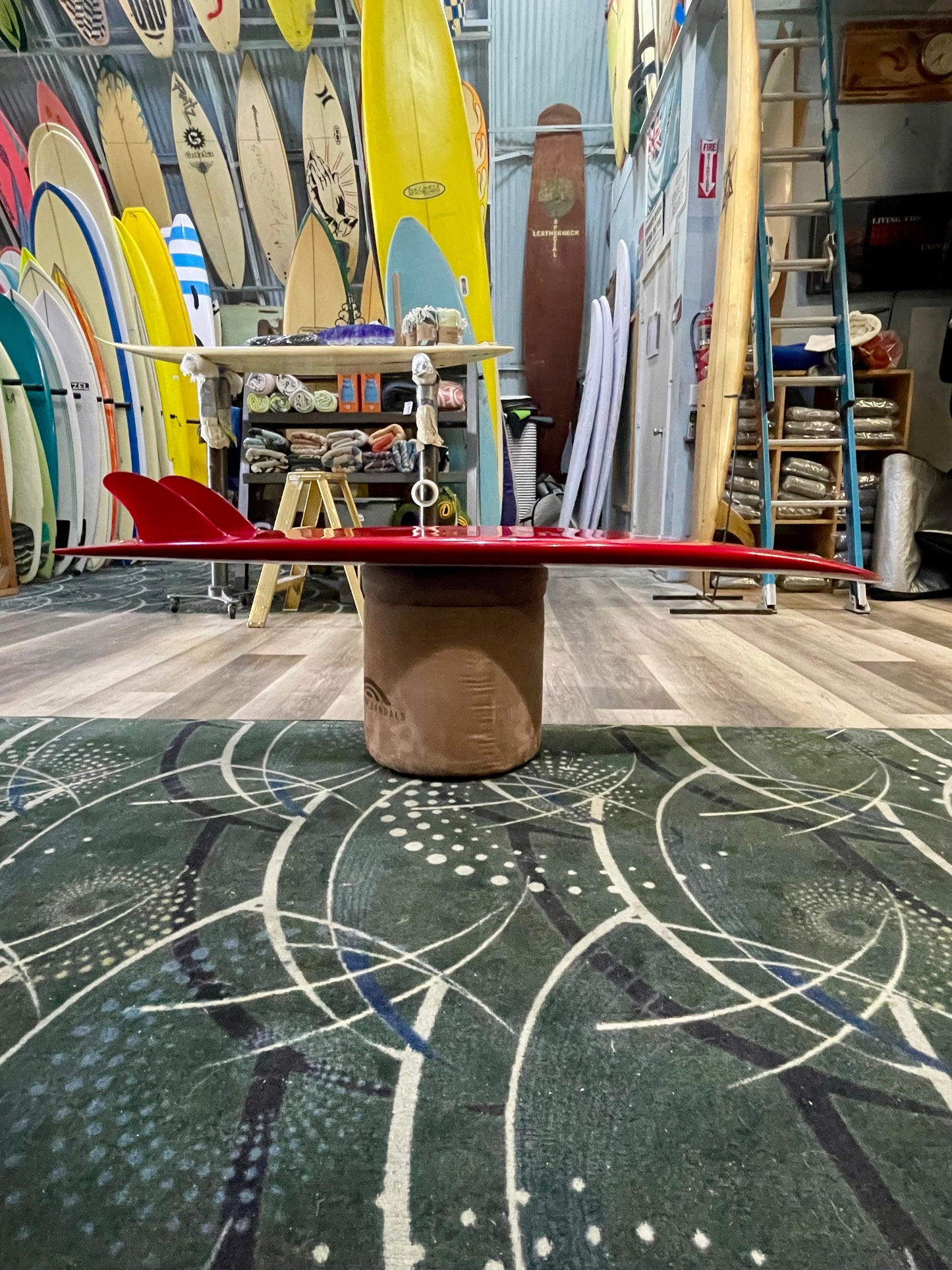 Steve Lis Designs Fish - 5'6" Red Tint Gloss & Polish