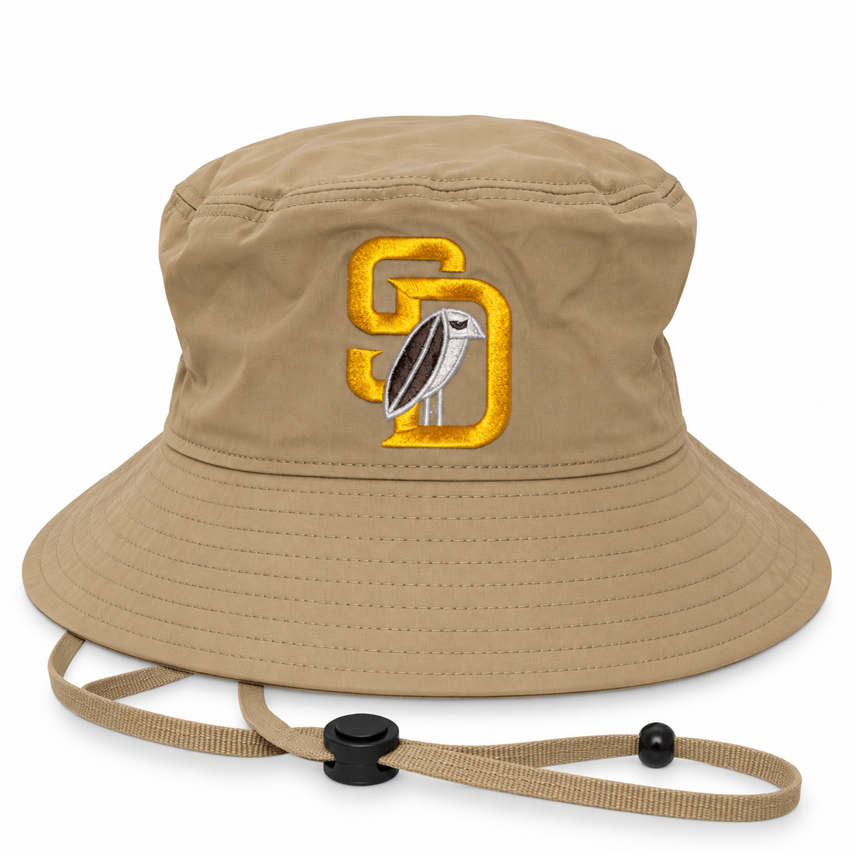 SD Bird Wide Brim Nylon Bucket Hat