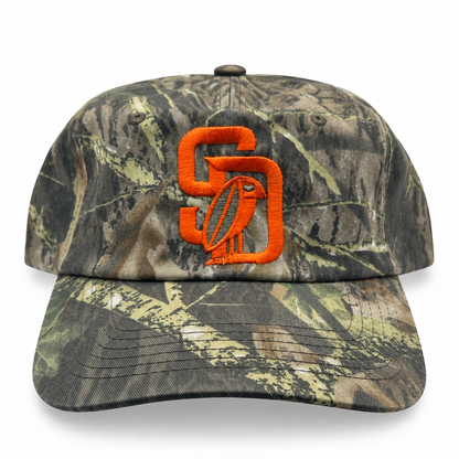 SD Bird CAMO Snapback Dad Hat