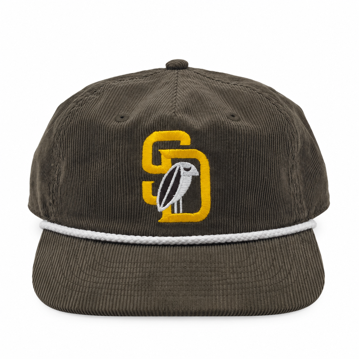 SD Bird Corduroy Hat w/ Rope