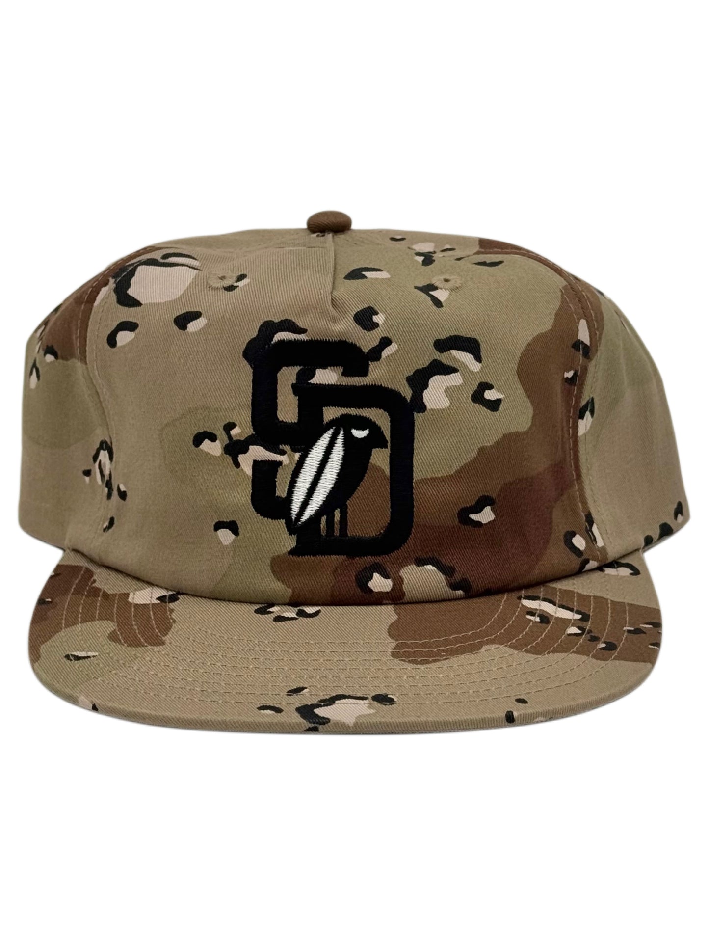 SD Bird CAMO Snapback Unconstructed Hat