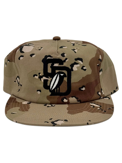 SD Bird CAMO Snapback Unconstructed Hat