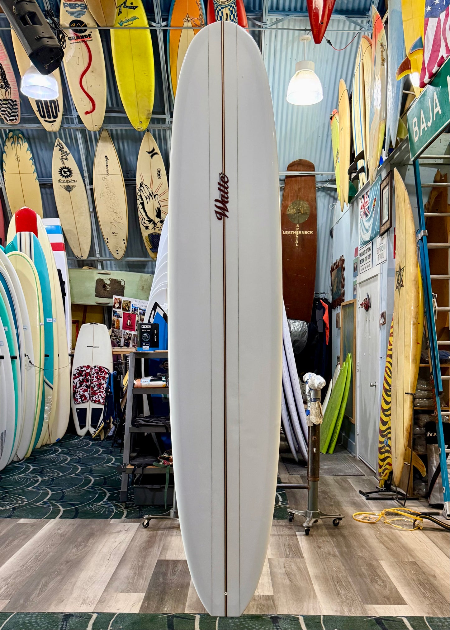 USED 9'6" Watte Longboard