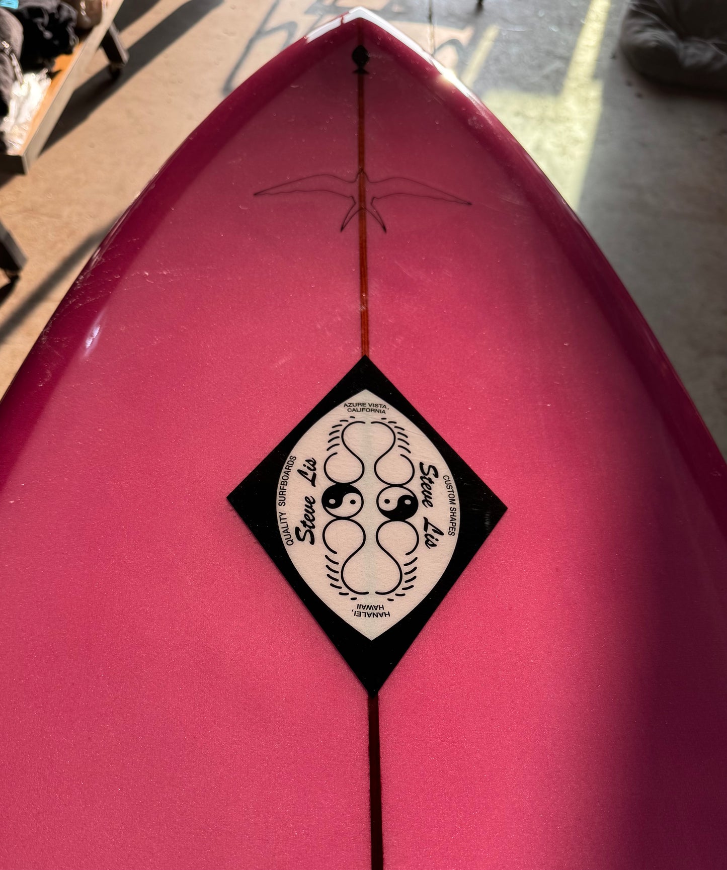 Steve Lis Fish - 6’4” Pink Resin Tint Gloss & Polish
