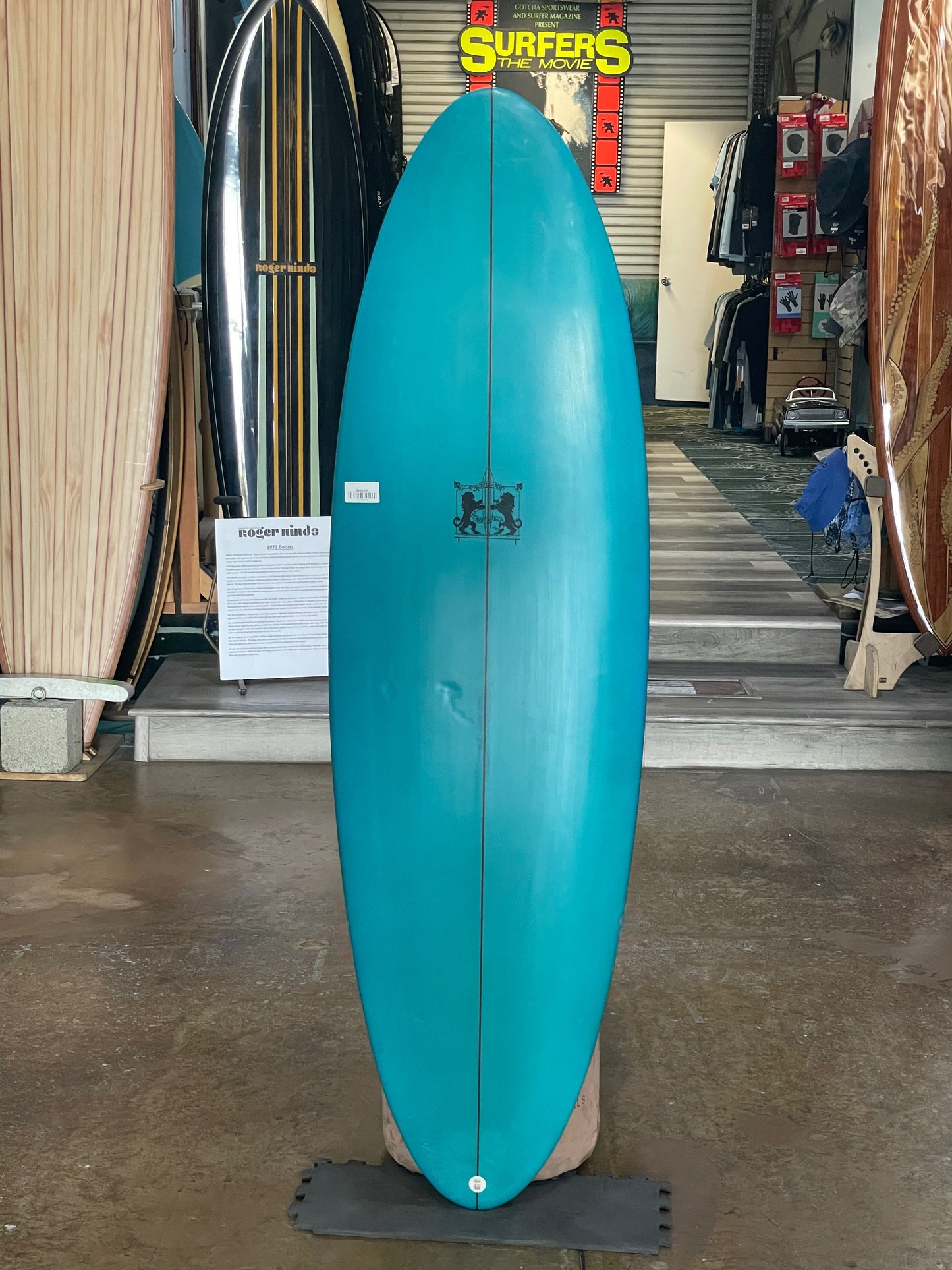 5'10 LARRY MABILE TRI-FIN DOLPHIN EGG