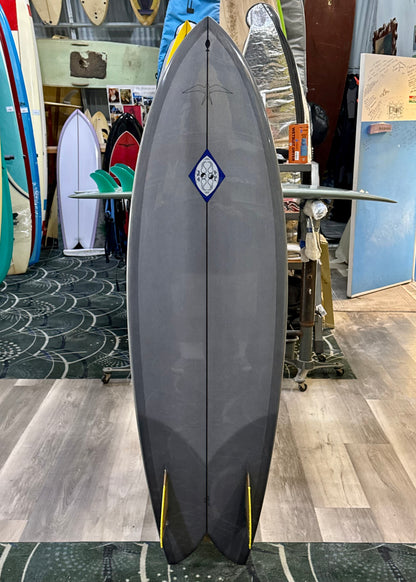 Steve Lis Designs Fish - 6'2" Dolphin Grey Gloss & Polish