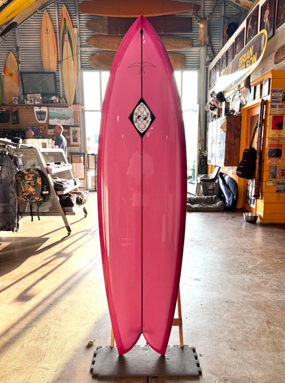 Steve Lis Fish - 6’4” Pink Resin Tint Gloss & Polish