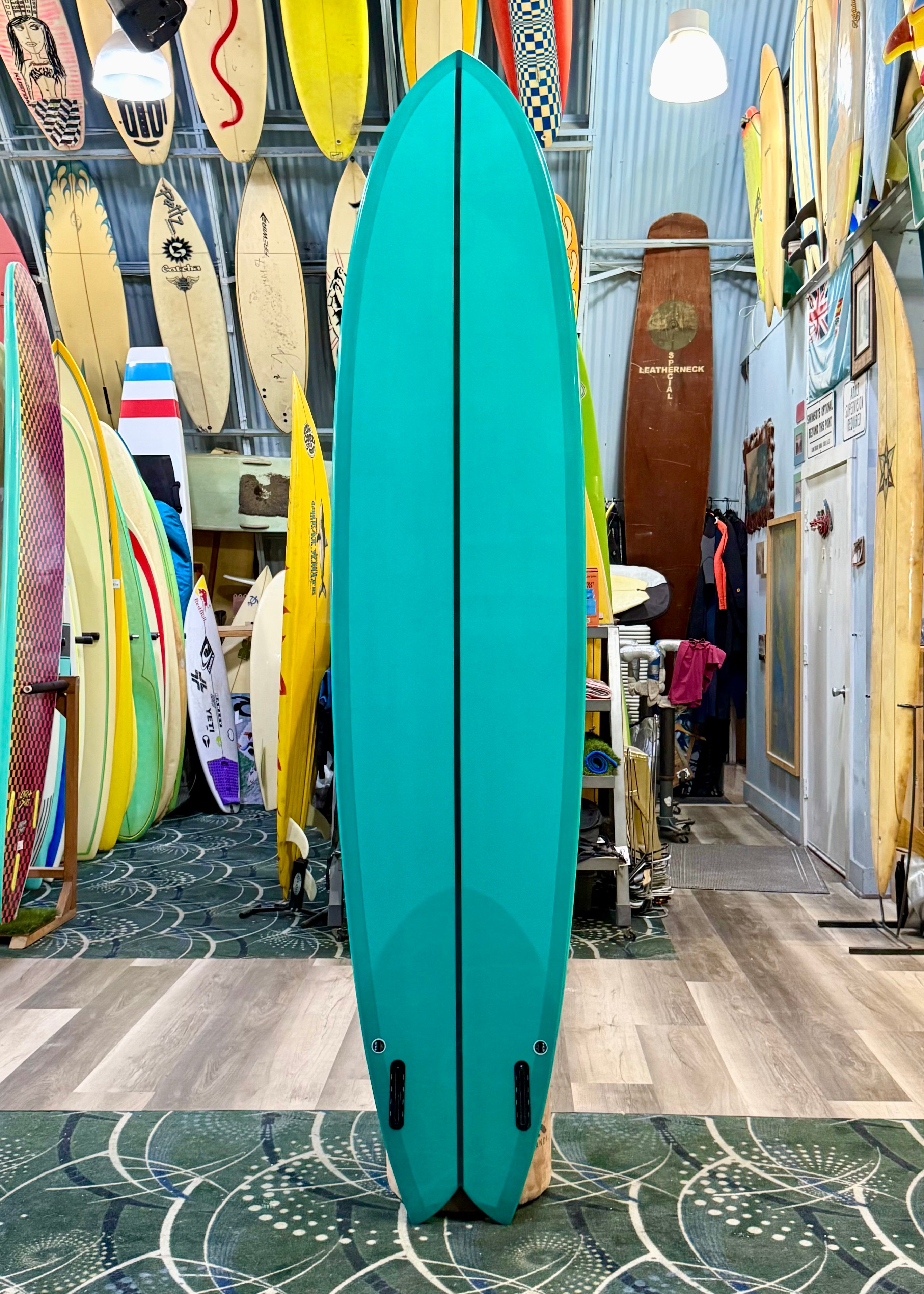 USED 8'6 HAPPY BATTLE TWINZER FISH W/FINS – Bird's Surf Shed