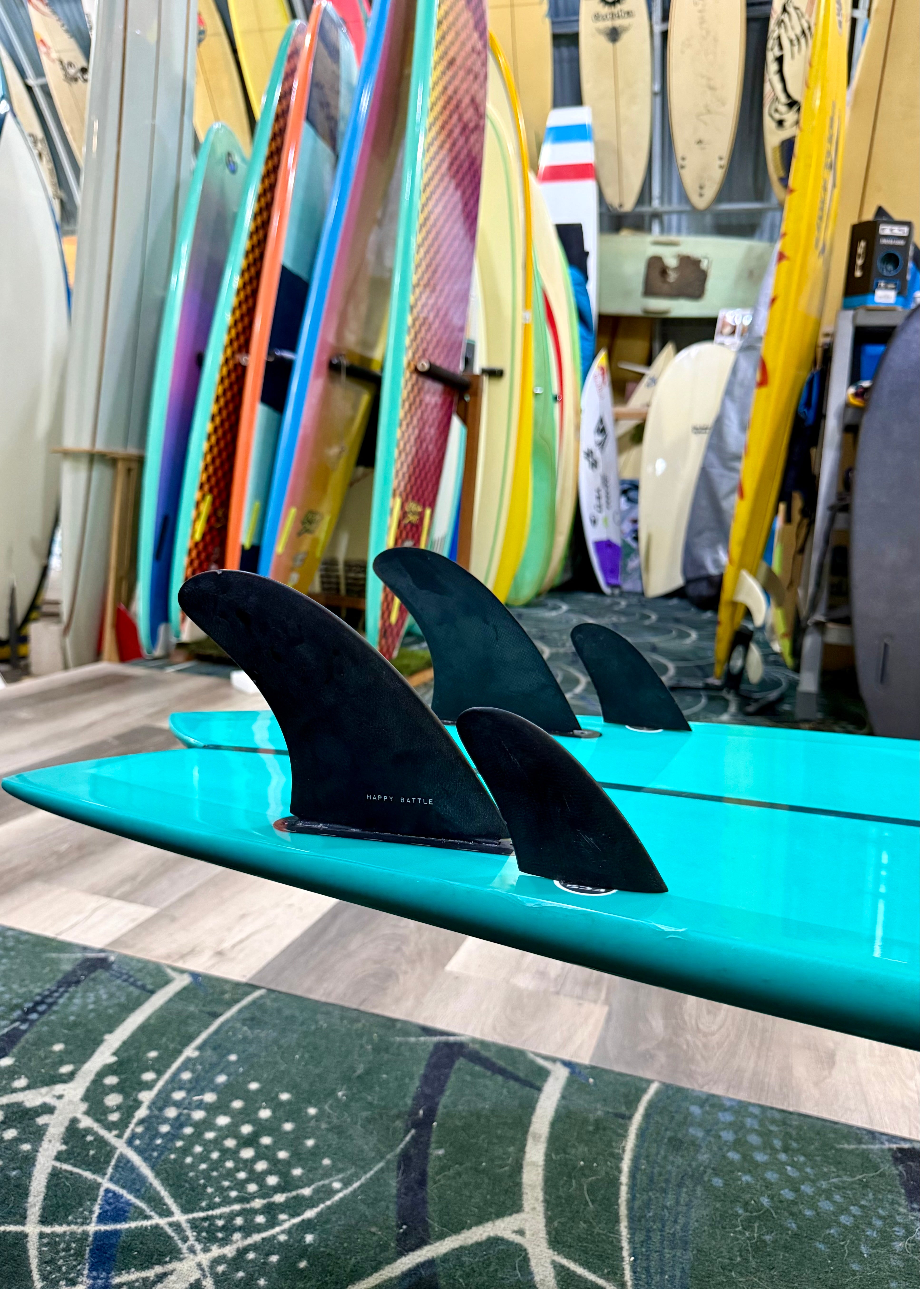 USED 8'6 HAPPY BATTLE TWINZER FISH W/FINS – Bird's Surf Shed