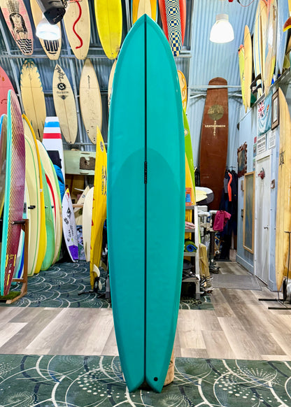 USED 8'6 HAPPY BATTLE TWINZER FISH W/FINS