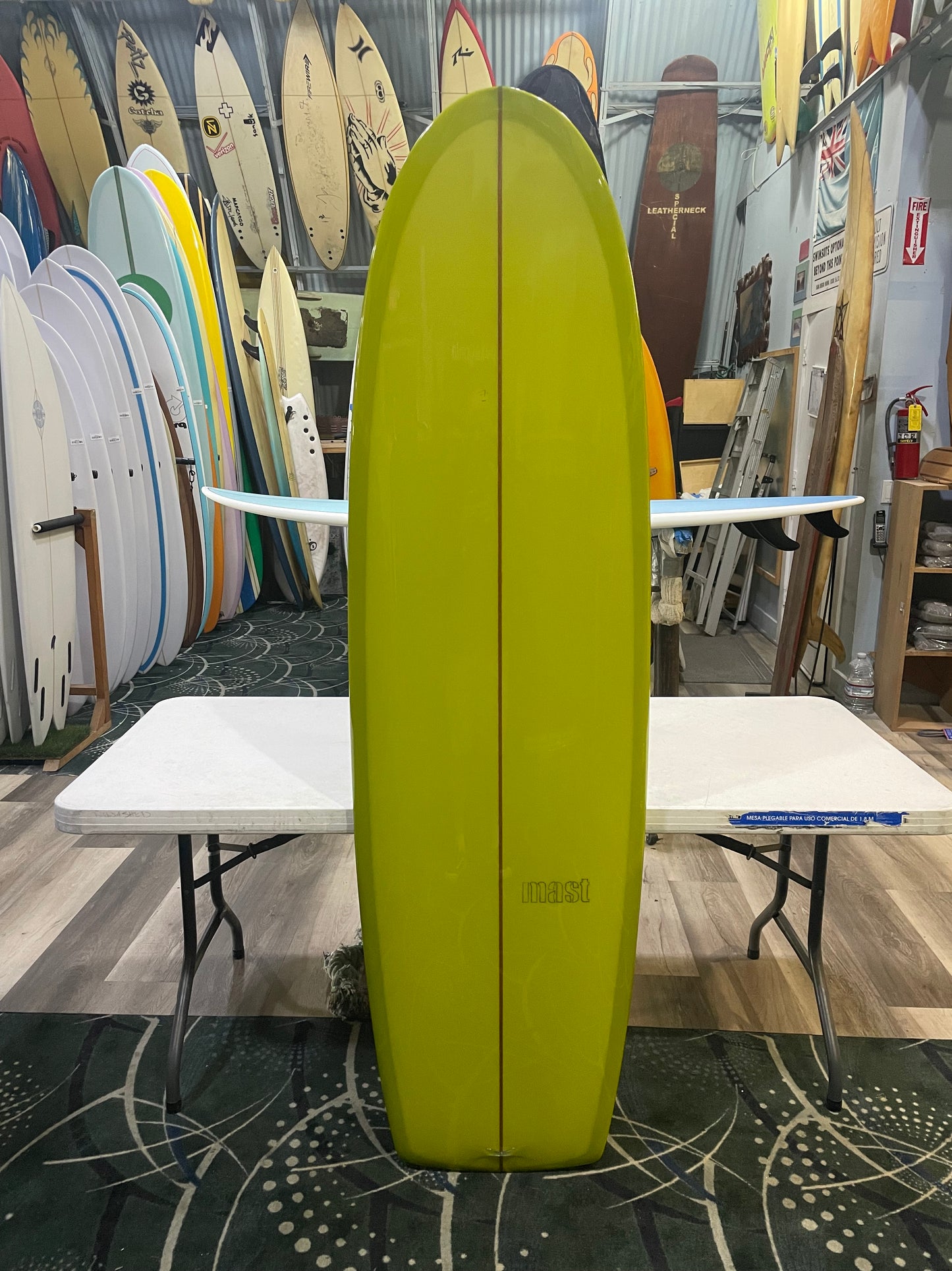 6'7 STEVE MAST HPD MID SIMMONS - YELLOW GREEN (GP)