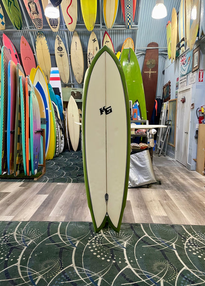 USED 6'10 Larry Mabile Twinzer Fish (Kane Garden)