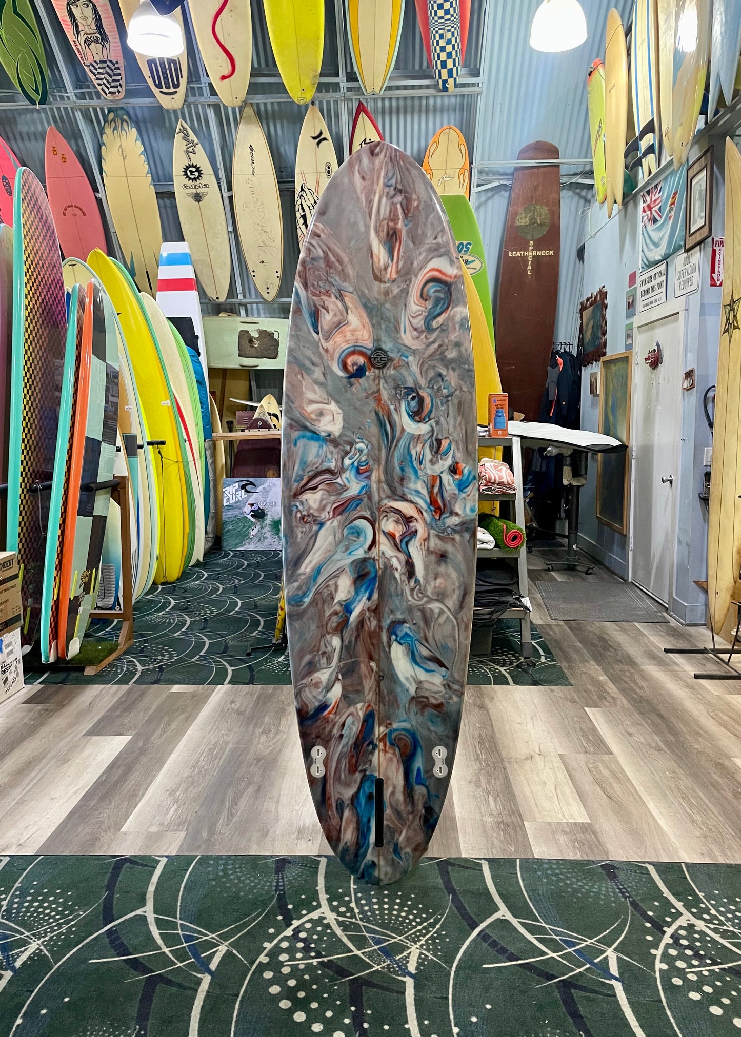 USED 7'2 TC SURFBOARDS EGG 2+1