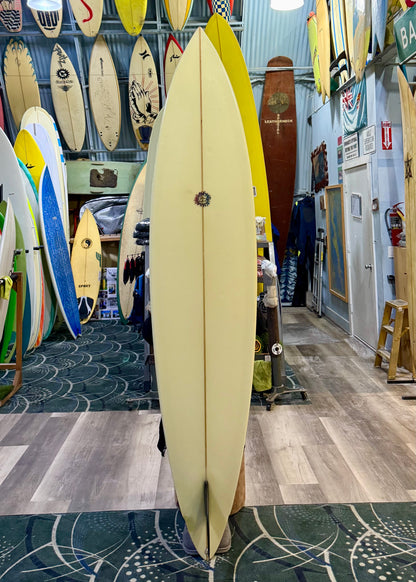 8'4 BREWER CHAPMAN SINGLE FIN - PIN - CLEAR - WINGER