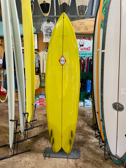 Steve Lis Designs Quad Fish - 7'6 Golden Resin Tint Gloss & Polish