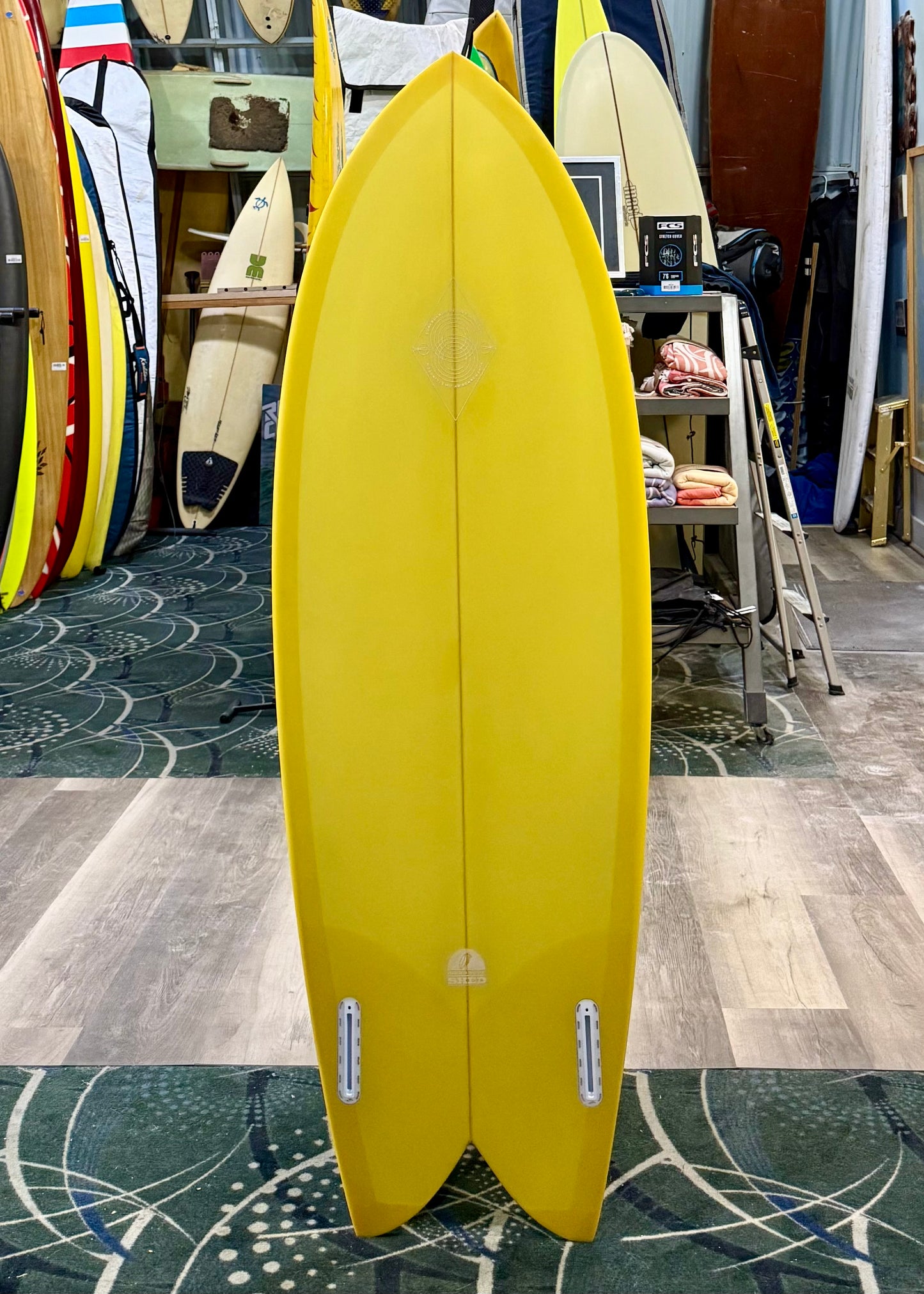 5'6 ELLINGTON FISH W/BOXES -  GOLD TINT SANDED GLOSS