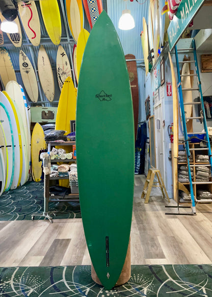 8'5 SURFBOARDS HAWAI - SINGLE FIN - PIN - GREEN BOTTOM