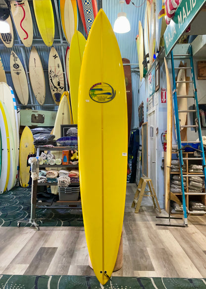 9'0 TOM PARRISH SINGLE FIN - PIN - YELLOW