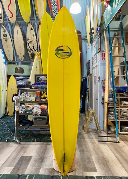 9'0 TOM PARRISH SINGLE FIN - PIN - YELLOW