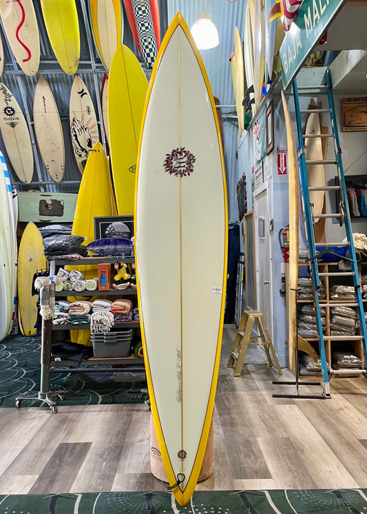 8'8 BREWER CHAPMAN SINGLE FIN - PIN - YELLOW BOTTOM
