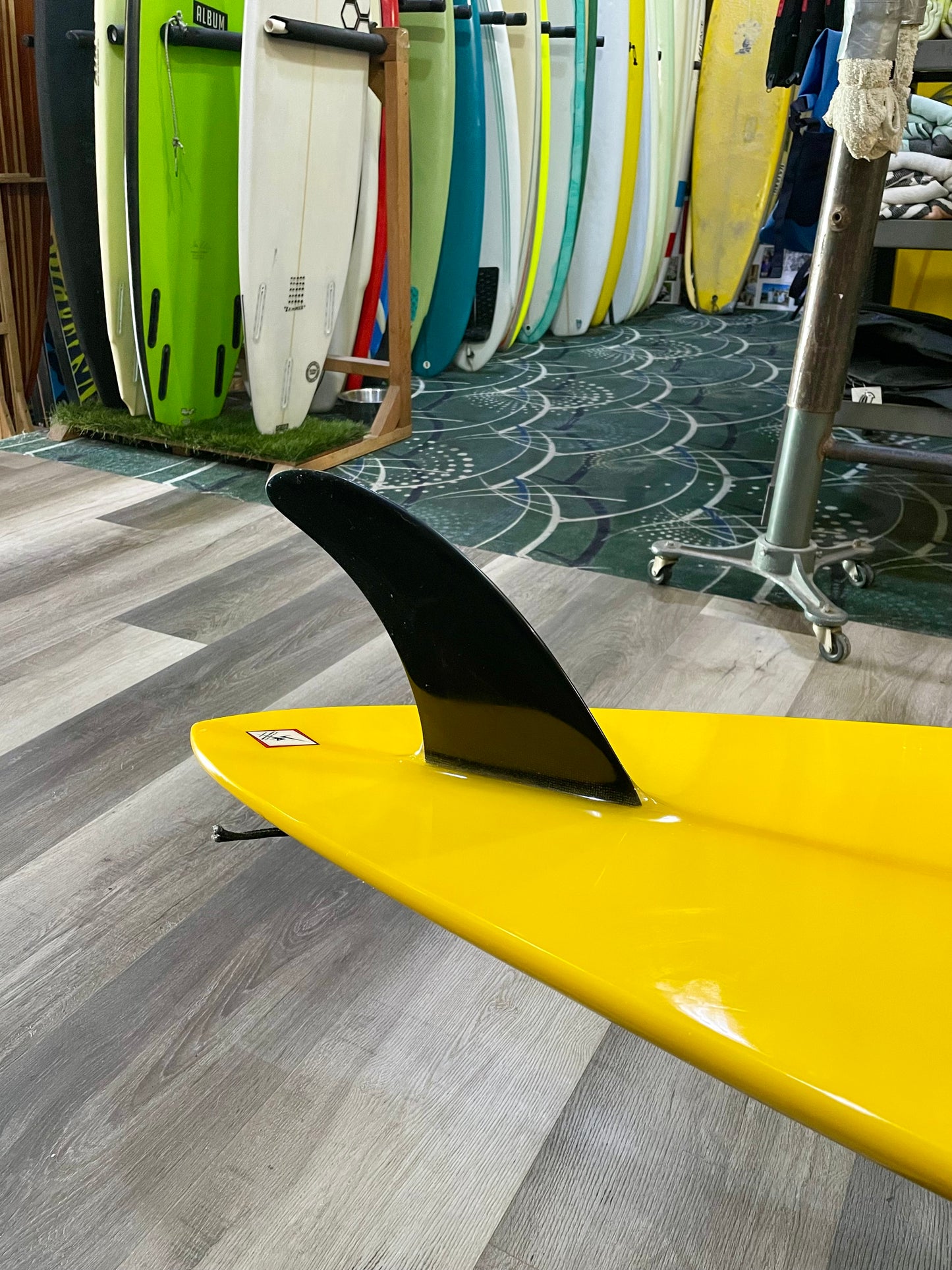 8'8 BREWER CHAPMAN SINGLE FIN - PIN - YELLOW BOTTOM