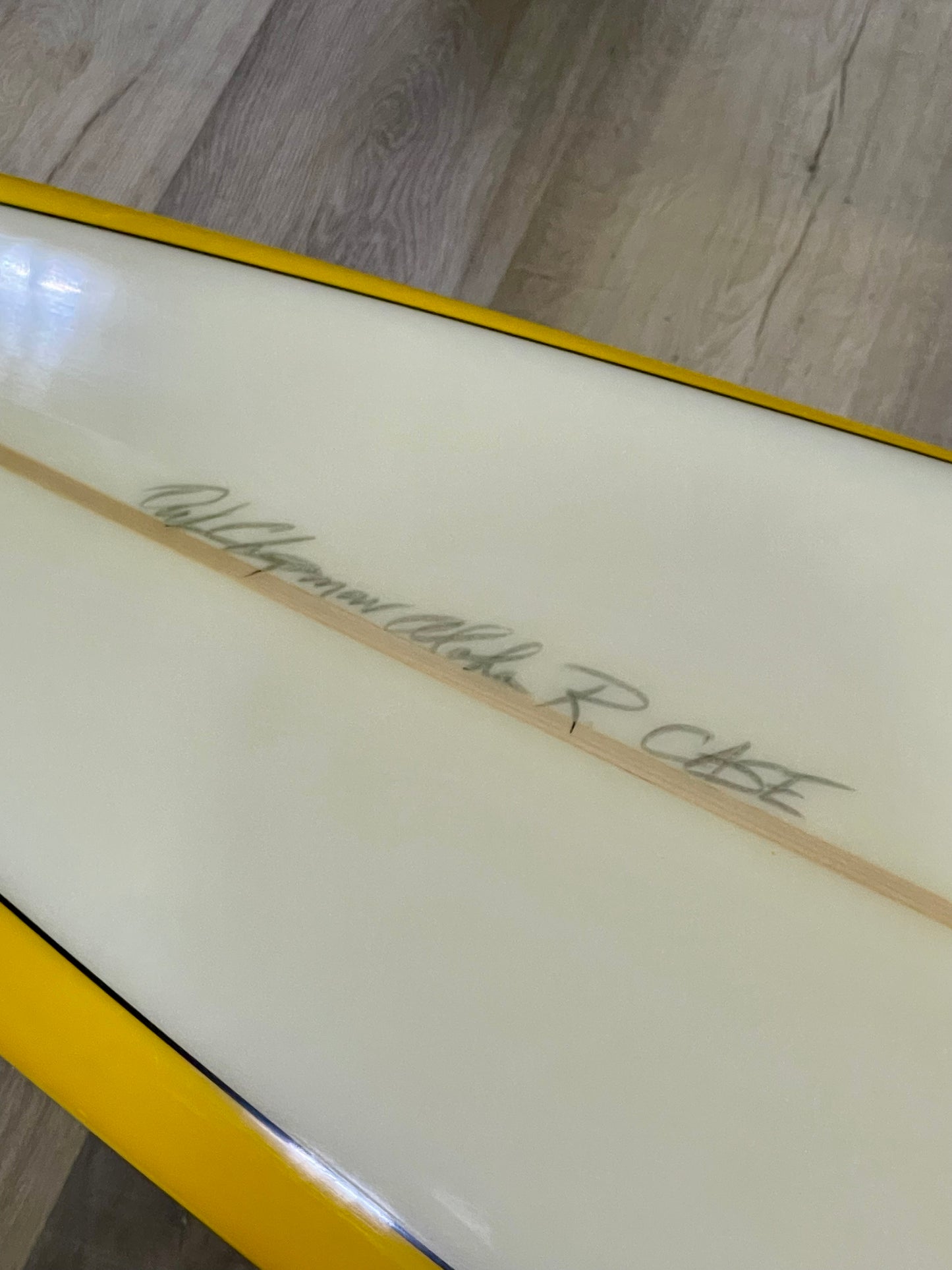 8'8 BREWER CHAPMAN SINGLE FIN - PIN - YELLOW BOTTOM