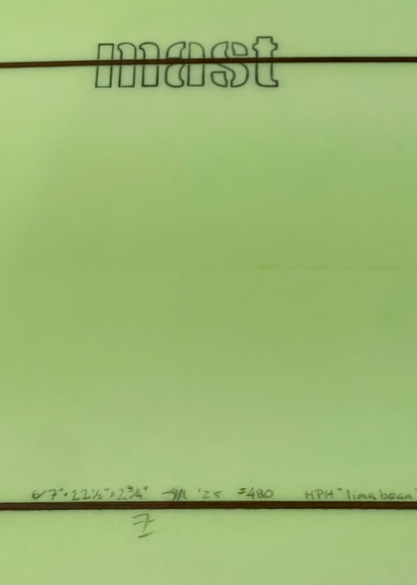 6'7 STEVE MAST HPD MID SIMMONS - LIME BEAN TINT (COMBO POLISH GLOSS)