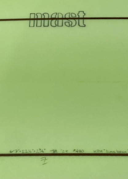 6'7 STEVE MAST HPD MID SIMMONS - LIME BEAN TINT (COMBO POLISH GLOSS)