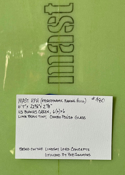 6'7 STEVE MAST HPD MID SIMMONS - LIME BEAN TINT (COMBO POLISH GLOSS)