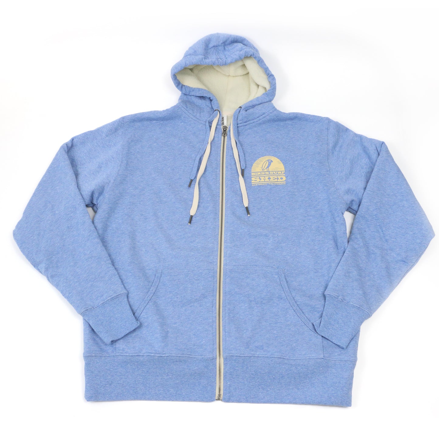 Original Logo Sherpa Zip Hoodie